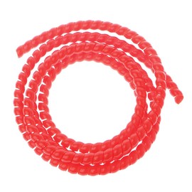 fivekim 2M 10Mm Pp Spiral Wrapping Bands Cable Tidy Wrap Wire Management Organizer Tube Spiral Protective Sleeve Red