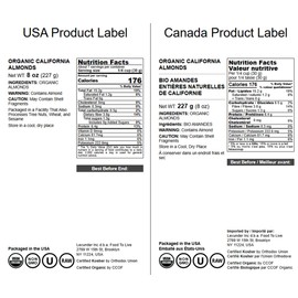 Food to Live Organic California Almonds, 8 Ounces – Non-GMO, Whole, Unsalted, Unroasted, Keto, Vegan Nuts in Bulk. Rich in Vitamin E. Snack. Great for Almond Milk and Butter, Desserts and Trail Mixes