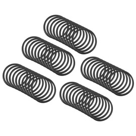 QUARKZMAN Nitrile Rubber Seal Seal 18 mm x 15 mm x 1.5 mm for Tap Plumbers Repair Seal Connection, Black Pack of 50