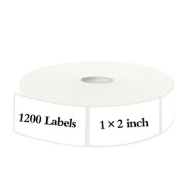 1200 Blank Removable Freezer Labels Water Oil Resistant with Perforation Line for Food Containers Jars Pantry Organization (Ink Quick-Dry，1” x 2”)