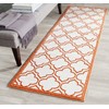 Safavieh Amherst Collection AMT412F Ivory and Orange Runner (2'3" x 7')