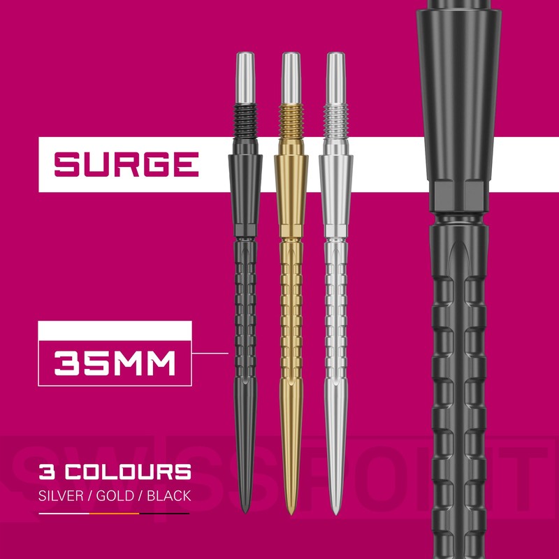 TARGET Darts Swiss Point Storm Dart Points, Surge (3 Pack