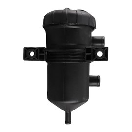 Aramox Universal Oil Catch Can, tanque de depósito de separador de aceite y aire + kit de filtro de ventilación de acero inoxidable para ventilación del cárter # 3931030955
