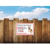 AdriLeo Warning Dog Guard Dog Sign with German Text "Vorsicht