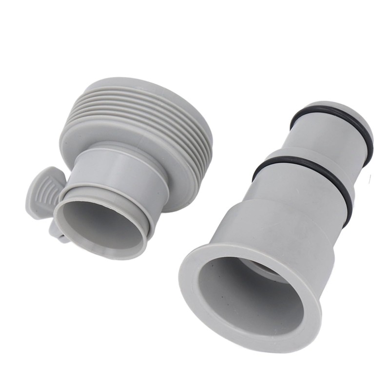 Pool Pump Hose Adapter Set, 2.25 Inch Internal Diameter, PVC