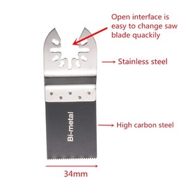 Diagtree 20 PCS Bi-Metal Oscillating Multitool Quick Release Oscillating Saw Blades Fits Fein Multimaster, Porter Cable, Black&Decker, Bosch Craftsman, Ridgid, Makita, Milwaukee, Dewalt etc