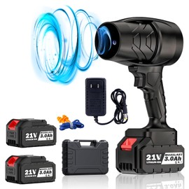 Moxelart Leaf Blower Cordless with Battery and Charger, Portable and Adjustable Speed Design, 180000 RPM Handheld Turbo Jet Blower for Patio Cleaning, Lawn Care