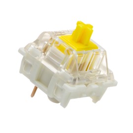 Gateron G Pro Yellow Switches Pre Lubed Switches for Mechanical Keyboard Silent Linear 3Pin Keyboard switches (Yellow 105PCS)