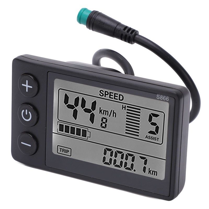 Goshyda Bike Computer, S866 Bike Speedometer LCD Display Meter IP65