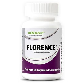 Florence Probióticos - Suplemento Alimenticio - 30 Mil Millones Unidades Formadoras de Colonias (CFU) de Bifidobacterium Lactis HN019 y Lactobacillus Acidophilus NCFM - 60 Cápsulas Vegetales 400 mg c/u - Sin Gluten y Sin OGM