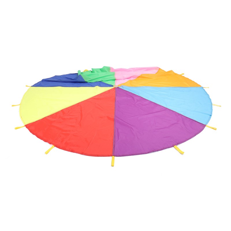 Kids Rainbow Parachute Physical Exercise Sensory Training Kindergarten Outdoor Group