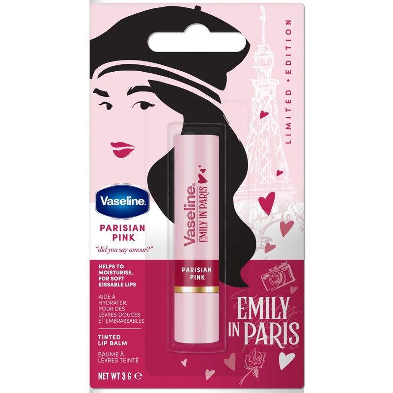 Vaseline x Emily in Paris Parisian Pink Moisturising Lip Balm