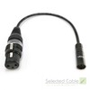 Selected Cable 50 cm Mini XLR Male to XLR Female
