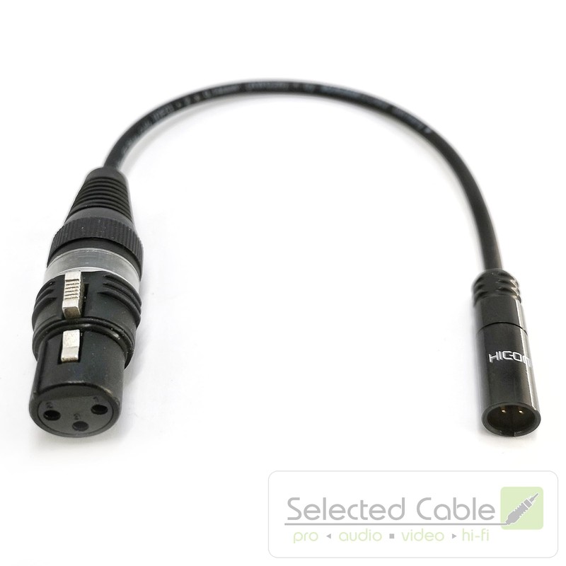 Selected Cable 50 cm Mini XLR Male to XLR Female