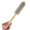 Baluue Mini Round Brush for Curly Hair Styling Wooden Roller