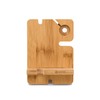 J JACKCUBE DESIGN Smartphone and Watch Stand Charging Dock Bamboo