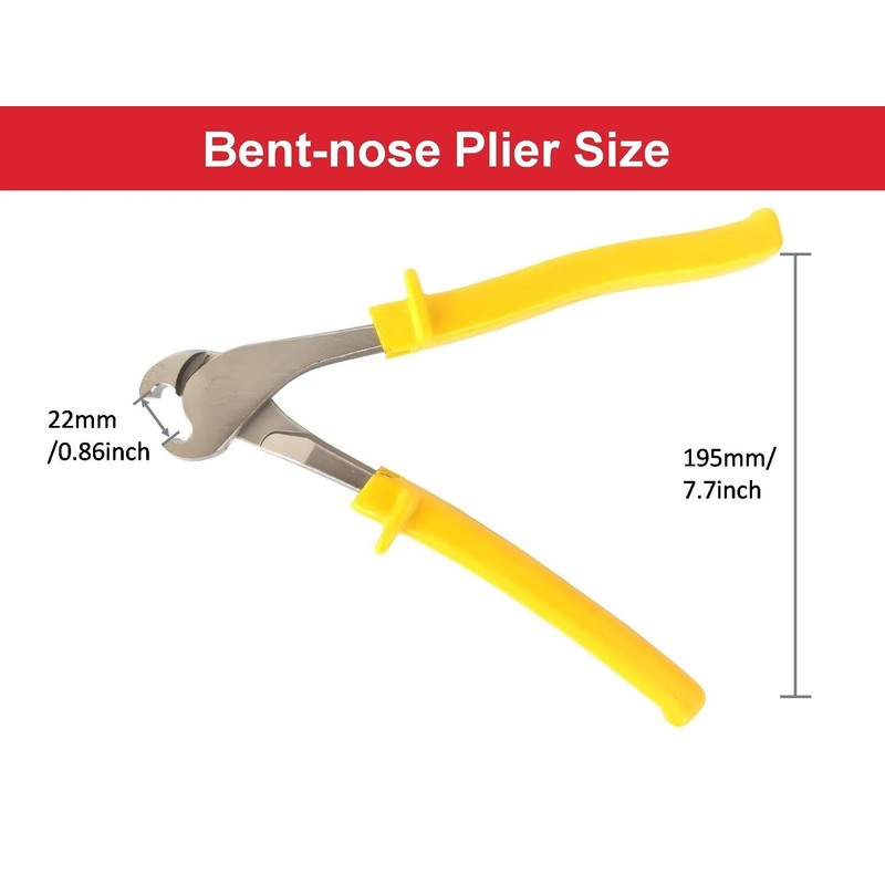 2 Pack J-Clip Pliers for Cage, Gabions, Fencing Making or