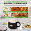 NutriChef 1.6 QT Portable Electric Rice Cooker & Lunch Maker