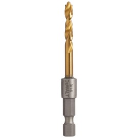 DEWALT DD5112 Impact Ready Titanium Nitride Coated Drill Bit, 3/16"