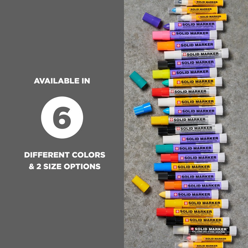 Sakura Solid Paint Markers with Twist Up Tip - Low