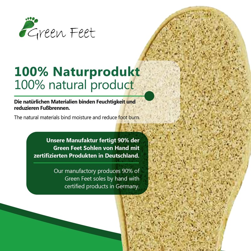 2 Pairs of Genuine Leather Insoles Basic Insoles Brown for