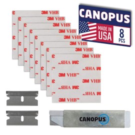 CANOPUS Adhesive Pads, Double Sided Tape for Crafts, Double Sided Adhesive Mounting Squares, RP25 Foam Tape, Pack of 8 Pads, 2in x 2in, Made in USA