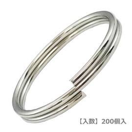 Sancake Com Double Ring Φ0.7 inch (17 mm), NR-17, 200 Pieces, Silver