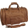 Amerileather Distressed Brown Leather 20-inch Dual Zippered Duffel
