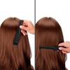Iwobi 3 Pack Black Carbon Lift Tease Combs with Metal