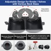 MOSECYOU Door Knob Locking Cover with Padlock, Heavy Duty All