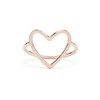 Pura Vida Rose Gold-Plated Statement Big Heart Stackable Ring -