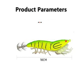SYGELER Pre-Rigged Fishing Jigs，Fishing Lures Shrimps baits Pre-Rigged Fish Jigs for Crappie Trout Walleye Saltwaterr Freshwater