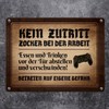 Gamer at Work Metal Sign in Wood Look with Controller