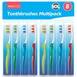 8pk Manual Toothbrush Multipack | Soft Toothbrush for Adults Toothbrushes Multipack, Family Toothbrush Pack | Toothbrush Manual | Tooth Brush | Tooth Brushes | Bulk Toothbrushes | Teeth Brushes
