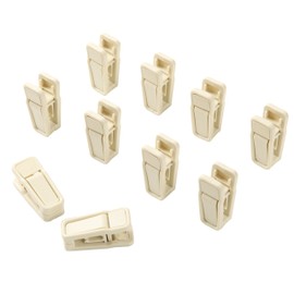 Finnhomy Non-Slip Clothes Hanger for Baby and Kids 30-Pack Velvet Hangers with 10 Finger Clips,Beige