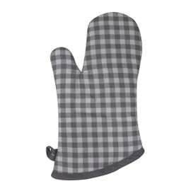 Cotton Candy Gray Glove and Pot Holder Set.100% Cotton. One Pot Holder - 8"x8" and One Oven Mitts - 7"x13", Comfortable,Machine Washable,Heat Resistant.