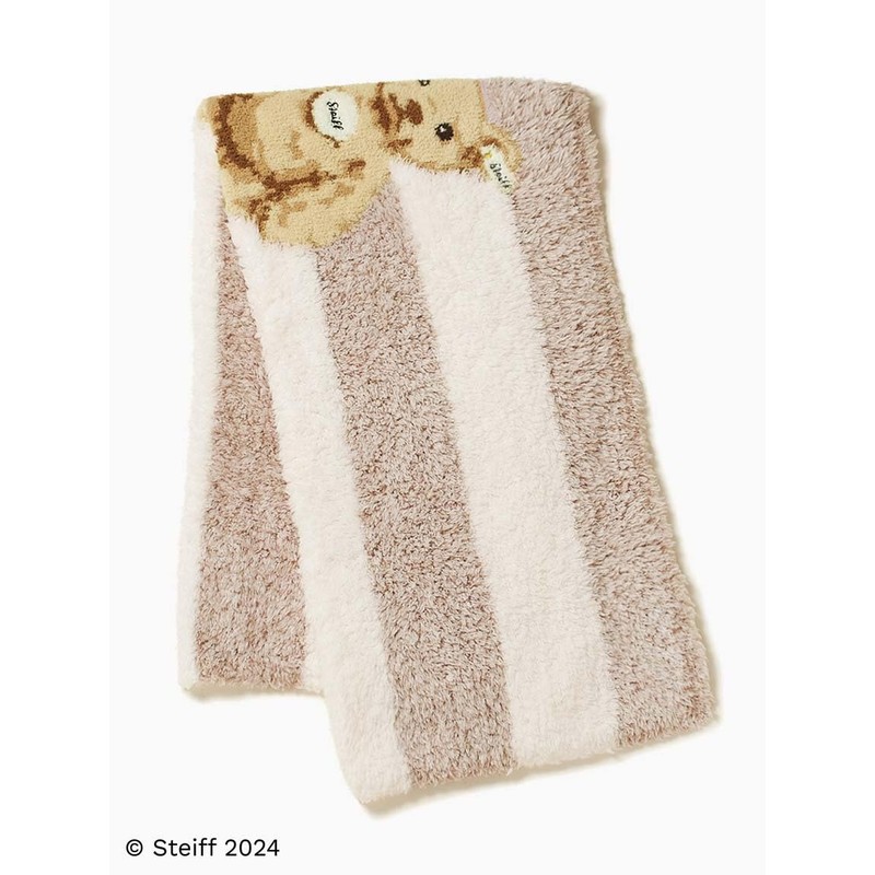 Steiff PWGG245680BRWF Gelato James JQD Border Blanket, Braun