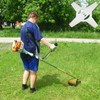 Lounsweer 10 Pcs 6 Inch Metal Grass Trimmer Blade Heads