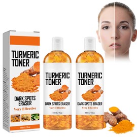 Dyceittdia 2pcs Kurkuma Toner, Kurkuma Gesichtstoner, Verdunkelndes Tiefe Hydratation, Straffend & feuchtigkeitsspendend, Feuchtigkeitsspendendes Gesichtswasser, 2pcs*100ml, serums1