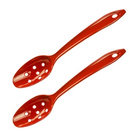 Hutzler Lopol Nylon straining spoon, 11", Dark Red