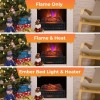 Costway 26" Infrared Electric Fireplace W/ Realistic Pinewood Ember Bed