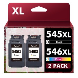 PG-545XL CL-546XL Remanufactured Printer Cartridges Replacement for Canon 545 546 XL for Pixma MX490 MX495 IP2850 IP2840 MG2455 MG2550 MG2555 MG2950 TS205 TS3150 TS305 TR455 50 (Black, 1 Tri-Colour)