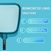 POOLWHALE Professional Pool Skimmer Net,Fine Mesh Net Bag,Heavy Duty Swimming