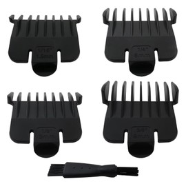 Upgraded Trimmer Guards Attachment Combs Set w/Brush Compatible for Andis pm-t pmt-2 D-4 d-5 GI GTO slii rt-1 Hair Trimmers