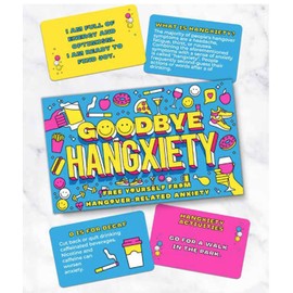 Gift Republic Hangover Anxiety Cards Hangxiety Cards Party Recovery Tips & Tricks Bachelor Party Hen/Stag Do Hangover Cure