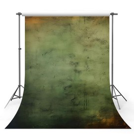MEHOFOND 5x7ft Retro Green And Gold Texture Abstract Backdrop For Photography Professional Background For Wedding Pregnant Adult Newborn Baby Children Portrait Studio Photo Props
