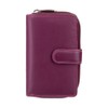 VISCONTI - Soft Leather Purse/Wallet for Women - Plum Multi