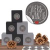 24 rustic Advent boxes in a set with 24 Christmas