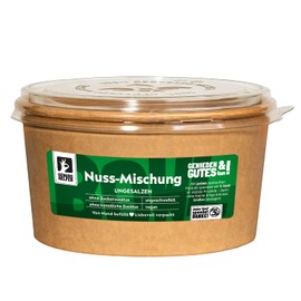 Bremer Gewürzhandel Nussmischung, natur, Nuss-Mix aus Cashewkernen, Walnüssen, Erdnüssen, Mandeln & Haselnüssen, ungesalzen, ohne Zuckerzusatz, 500g