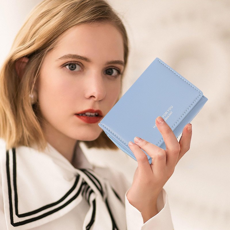 HAIWILL Mini Purse Women's Leather Small Purse Women's Large Capacity